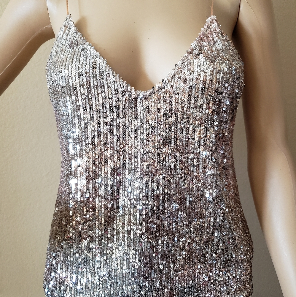 🔥ZARA Sequin Top